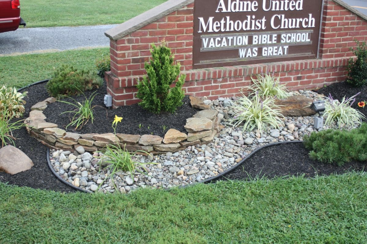 Aldine United Methodist Church sign
